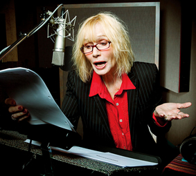 Sally Kellerman doing voiceover work for FX's Unsupervised (2012)